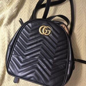 Black Quilted Backpack